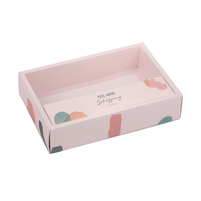 Scatola regalo di abbigliamento personalizzata di alta qualità per calzini, biancheria intima, accessori di abbigliamento, design a manicotto con finestra