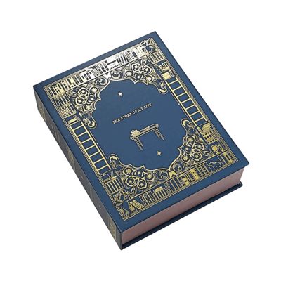 Scatola regalo in forma di libro di lusso stampata su misura confezionata per candele di marca