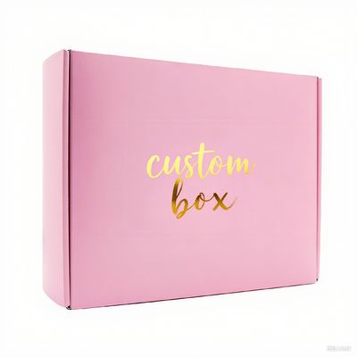 Al dettaglio carta ondulata riciclabile Cosmetic Mailer Box Folding Ecommerce Casse di spedizione per profumo Ciglia Matt Laminazione