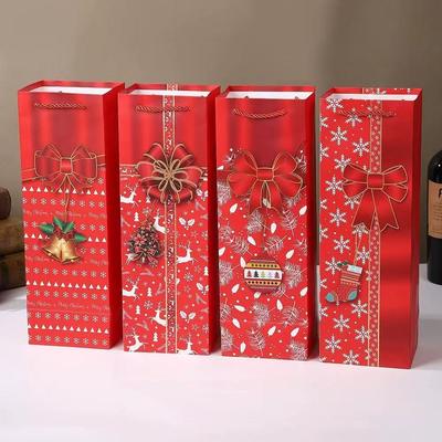 Sacchetti di carta personalizzati stampati con il tuo logo Sacchetti regalo di Natale in carta per confezioni di vino
