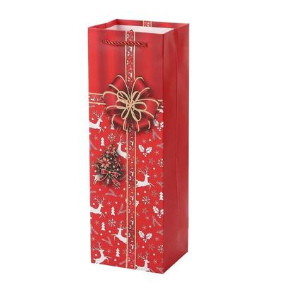 Sacchetti di carta personalizzati stampati con il tuo logo Sacchetti regalo di Natale in carta per confezioni di vino