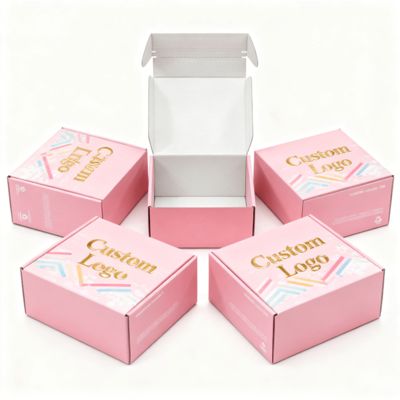 Scatole di carta ondulata personalizzate di lusso Scatole di cartone regalo per spedizioni postali per imballaggio di abbigliamento