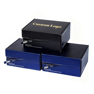 Scatole postali autosigillanti personalizzate in cartone ondulato per abbigliamento, cosmetici, profumi, confezionamento di tappi, scatola stampata con strappo