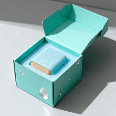 Scatola postale ondulata piccola e colorata di lusso personalizzata con logo per cosmetici