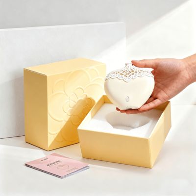 Confezione regalo di profumo personalizzata unica da 50 ml per donna, scatole rosa con coperchio e base rigidi, confezione per aromaterapia realizzata in carta