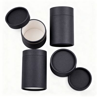 Tubo di carta cilindrico personalizzato per spazzolino da denti, olio essenziale, candele, caffè, tè, imballaggio, carta artigianale e materiali di cartone