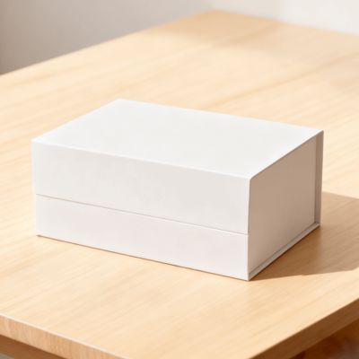 Scatole regalo magnetiche nere vuote poco profonde A5 per imballaggio al dettaglio in cartone con stampa a caldo e verniciatura a scomparsa