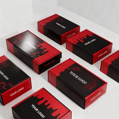 Scatole per scarpe da donna di lusso personalizzate con logo, imballaggio postale ecologico in cartone ondulato per scarpe o vestiti