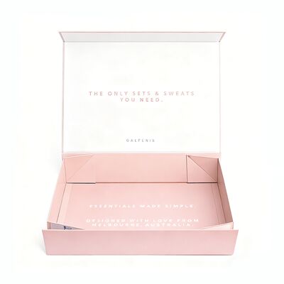 Pacco di abbigliamento di lusso di fascia alta personalizzato Eco-friendly Magnetic Folding Gift Paper Box per biancheria intima