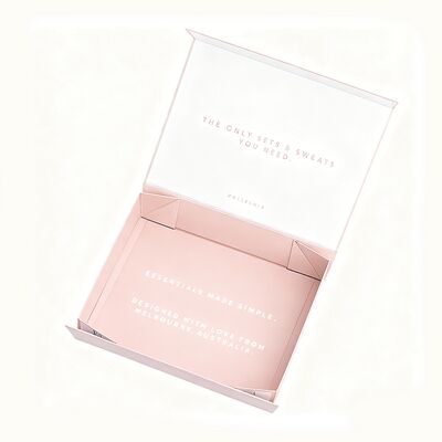 Pacco di abbigliamento di lusso di fascia alta personalizzato Eco-friendly Magnetic Folding Gift Paper Box per biancheria intima