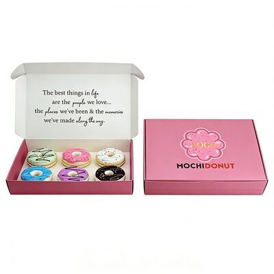 Scatole di carta kraft bianca eco-friendly su misura scatole di cartone a piegatura ondulata scatola di cartone per candele incenso cioccolato ciambelle