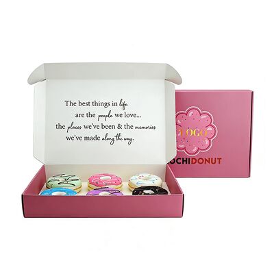 Scatole di carta kraft bianca eco-friendly su misura scatole di cartone a piegatura ondulata scatola di cartone per candele incenso cioccolato ciambelle