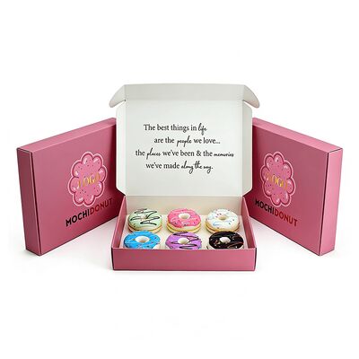 Scatole di carta kraft bianca eco-friendly su misura scatole di cartone a piegatura ondulata scatola di cartone per candele incenso cioccolato ciambelle