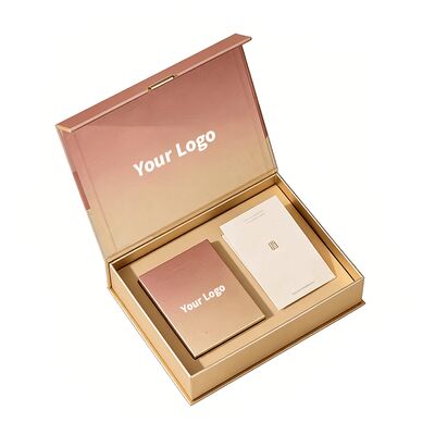 Scatola regalo magnetica con logo personalizzato, scatole di imballaggio rigide e pieghevoli riciclabili per cosmetici con manuale di istruzioni
