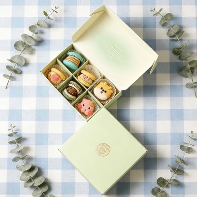 Cartoni di carta resistenti e pieghevoli per uso personale Cartoni di carta da posta per biscotti e macaroni