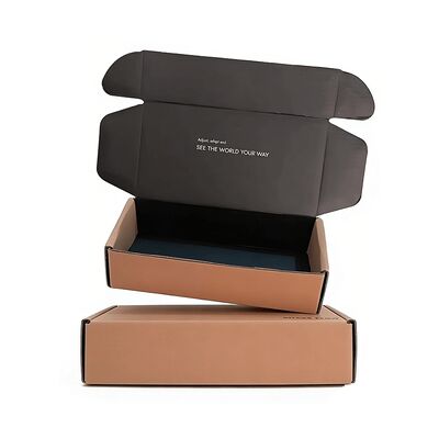 Scatola regalo pieghevole in cartone laminato lucido ecologico personalizzato con logo per confezioni di marca