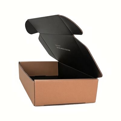 Scatola regalo pieghevole in cartone laminato lucido ecologico personalizzato con logo per confezioni di marca