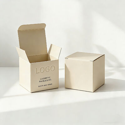 Confezione riciclabile per profumo con stampa logo personalizzato, carta artistica di lusso con finitura testurizzata e rivestimento UV