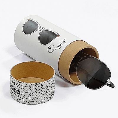 Scatola di imballaggio a tubo laminato lucido per occhiali da sole