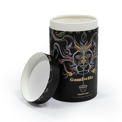 Scatola di imballaggio per tubi stampati su misura Scatola di imballaggio per tubi di carta rotonda biodegradabile per torte