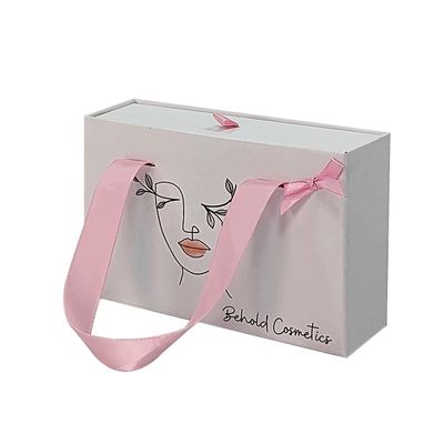 Altri Box Type Logo Printing Luxury Wallet Scatole di cartone con maniglia a nastro