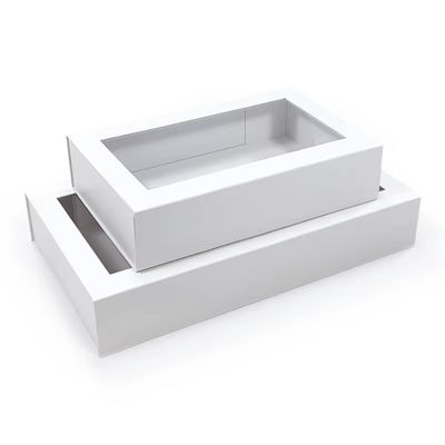 Cartone rigido Matt Art Cartone regalo pieghevole personalizzato fatto di carta d'arte e cartone Magnetico Cartone regalo pieghevole con finestra