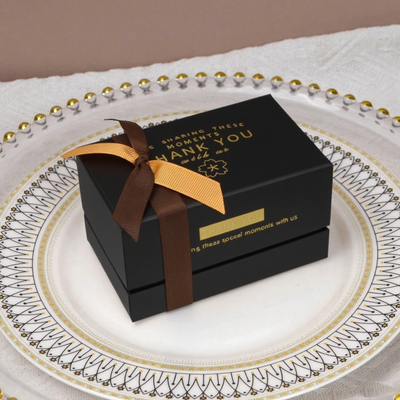 ISO9001 Customize Luxury Perfume Packaging Gift Box Due pezzi Capo e base Bow Tie Cartone per cosmetici