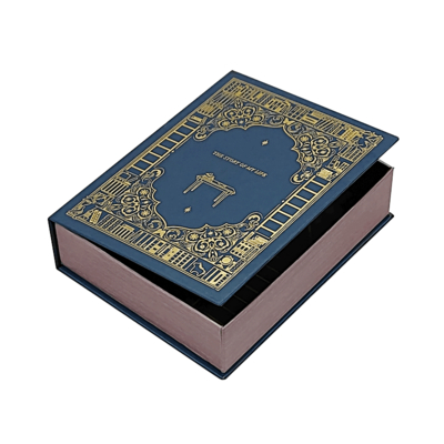 Scatola regalo in forma di libro di lusso stampata su misura confezionata per candele di marca