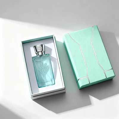 Scatola per profumo personalizzata di alta qualità con logo in lamina d'oro, scatola rigida con stampa a caldo per gioielli e profumi