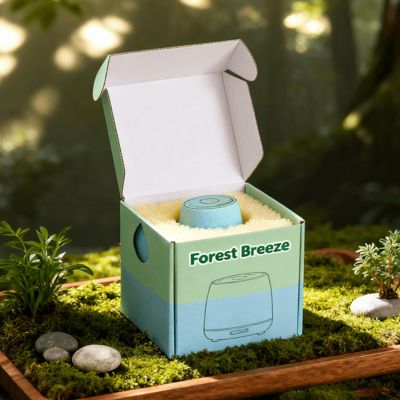 Scatola postale ondulata piccola e colorata di lusso personalizzata con logo per cosmetici