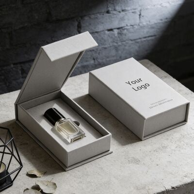 Scatola regalo per profumo con chiusura magnetica rigida e coperchio, stampata UV ecologica, per scatole di carta di alta gamma